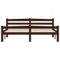 vidaXL Estructura de cama madera maciza pino marrón oscuro 160x200 cm vidaXL Estructura de cama madera maciza pino marrón oscuro 160x200 cm