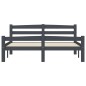 vidaXL Estructura de cama madera maciza pino gris oscuro 140x200 cm vidaXL Estructura de cama madera maciza pino gris oscuro 140x200 cm