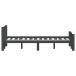 vidaXL Estructura de cama madera maciza pino gris oscuro 140x200 cm vidaXL Estructura de cama madera maciza pino gris oscuro 140x200 cm