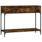 vidaXL Mesa consola madera de ingeniería roble ahumado 100x34,5x75 cm vidaXL Mesa consola madera de ingeniería roble ahumado 100x34,5x75 cm