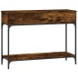 vidaXL Mesa consola madera de ingeniería roble ahumado 100x34,5x75 cm vidaXL Mesa consola madera de ingeniería roble ahumado 100x34,5x75 cm