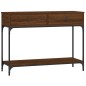 vidaXL Mesa consola madera de ingeniería marrón roble 100x34,5x75 cm vidaXL Mesa consola madera de ingeniería marrón roble 100x34,5x75 cm