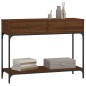 vidaXL Mesa consola madera de ingeniería marrón roble 100x34,5x75 cm vidaXL Mesa consola madera de ingeniería marrón roble 100x34,5x75 cm