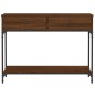 vidaXL Mesa consola madera de ingeniería marrón roble 100x34,5x75 cm vidaXL Mesa consola madera de ingeniería marrón roble 100x34,5x75 cm