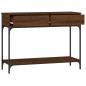 vidaXL Mesa consola madera de ingeniería marrón roble 100x34,5x75 cm vidaXL Mesa consola madera de ingeniería marrón roble 100x34,5x75 cm