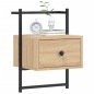 vidaXL Mesita de noche de pared roble Sonoma 35x30x51 cm vidaXL Mesita de noche de pared roble Sonoma 35x30x51 cm
