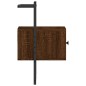 vidaXL Mesita de noche de pared marrón roble 35x30x51 cm vidaXL Mesita de noche de pared marrón roble 35x30x51 cm