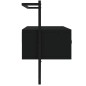 vidaXL Mueble de TV de pared madera ingeniería negro 100,5x30x51 cm vidaXL Mueble de TV de pared madera ingeniería negro 100,5x30x51 cm