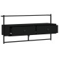 vidaXL Mueble de TV de pared madera ingeniería negro 100,5x30x51 cm vidaXL Mueble de TV de pared madera ingeniería negro 100,5x30x51 cm