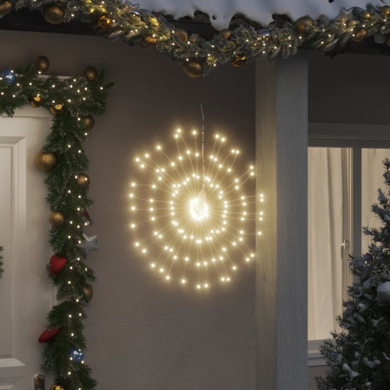 vidaXL Luces de Navidad de estrellas 2 uds 140 LED blanco cálido 17 cm vidaXL Luces de Navidad de estrellas 2 uds 140 LED blanco cálido 17 cm