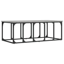 vidaXL Mesa de centro madera de ingeniería gris Sonoma 100x50x35,5 cm