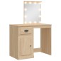 vidaXL Tocador con luces LED roble Sonoma 90x42x132,5 cm vidaXL Tocador con luces LED roble Sonoma 90x42x132,5 cm