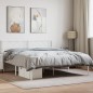 vidaXL Estructura de cama de metal con cabecero blanca 120x190 cm