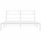 vidaXL Estructura de cama de metal con cabecero blanca 120x190 cm