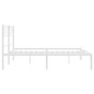 vidaXL Estructura de cama de metal con cabecero blanca 120x190 cm