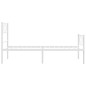 vidaXL Estructura cama metal con cabecero y pie cama blanca 80x200 cm vidaXL Estructura cama metal con cabecero y pie cama blanca 80x200 cm