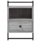 vidaXL Mesita de noche de pared gris Sonoma 40x30x61 cm vidaXL Mesita de noche de pared gris Sonoma 40x30x61 cm