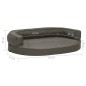 vidaXL Colchón para cama de perro ergonómico gris oscuro 75x53 cm vidaXL Colchón para cama de perro ergonómico gris oscuro 75x53 cm