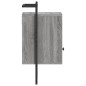 vidaXL Mesita de noche de pared gris Sonoma 40x30x61 cm vidaXL Mesita de noche de pared gris Sonoma 40x30x61 cm