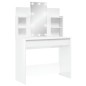 vidaXL Tocador con luces LED blanco brillante 96x40x142 cm vidaXL Tocador con luces LED blanco brillante 96x40x142 cm