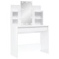 vidaXL Tocador con luces LED blanco brillante 96x40x142 cm vidaXL Tocador con luces LED blanco brillante 96x40x142 cm