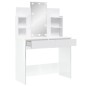 vidaXL Tocador con luces LED blanco brillante 96x40x142 cm vidaXL Tocador con luces LED blanco brillante 96x40x142 cm