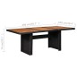idaXL Juego de comedor de jardín 9 piezas ratán sintético negro idaXL Juego de comedor de jardín 9 piezas ratán sintético negro