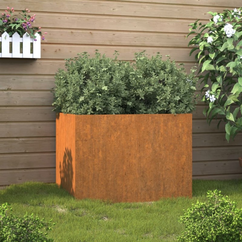 vidaXL Jardinera de acero corten 62x47x46 cm vidaXL Jardinera de acero corten 62x47x46 cm