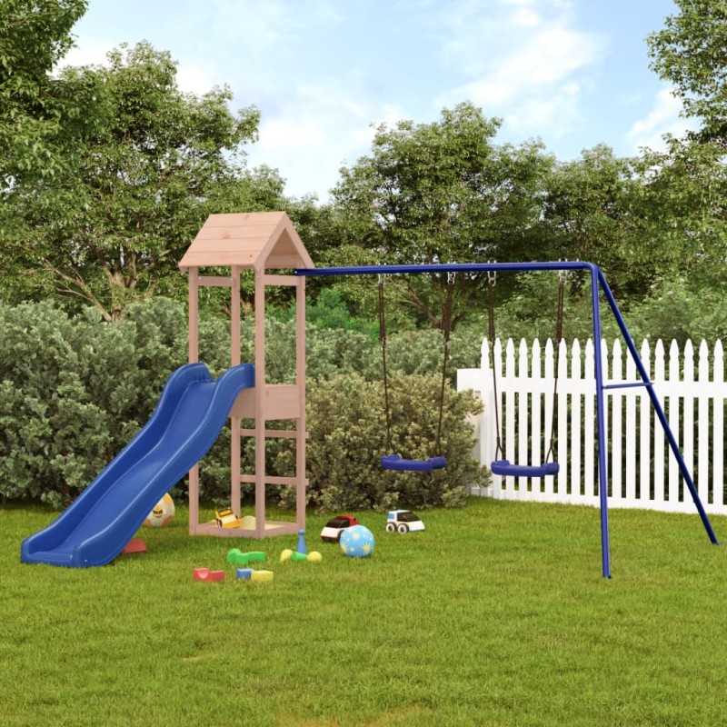 vidaXL Parque infantil de exterior madera maciza Douglas vidaXL Parque infantil de exterior madera maciza Douglas