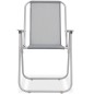 vidaXL Juego de comedor de jardín 6 piezas acero y textilene gris vidaXL Juego de comedor de jardín 6 piezas acero y textilene gris