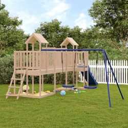 vidaXL Parque infantil de exterior madera maciza de pino