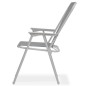 vidaXL Juego de comedor de jardín 6 piezas acero y textilene gris vidaXL Juego de comedor de jardín 6 piezas acero y textilene gris