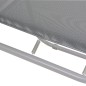 vidaXL Juego de comedor de jardín 6 piezas acero y textilene gris vidaXL Juego de comedor de jardín 6 piezas acero y textilene gris
