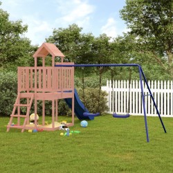 vidaXL Parque infantil de exterior madera maciza Douglas