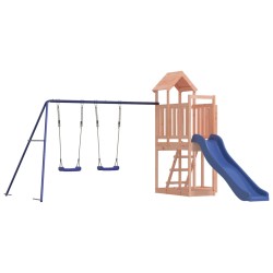 vidaXL Parque infantil de exterior madera maciza Douglas
