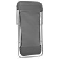 vidaXL Sillas de playa plegables 2 uds acero recubierto textilene gris vidaXL Sillas de playa plegables 2 uds acero recubierto textilene gris