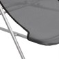 vidaXL Sillas de playa plegables 2 uds acero recubierto textilene gris vidaXL Sillas de playa plegables 2 uds acero recubierto textilene gris