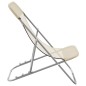 vidaXL Silla de playa plegable 2 uds acero recubierto textilene crema vidaXL Silla de playa plegable 2 uds acero recubierto textilene crema