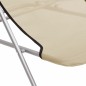 vidaXL Silla de playa plegable 2 uds acero recubierto textilene crema vidaXL Silla de playa plegable 2 uds acero recubierto textilene crema