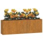 vidaXL Jardineras de pared 2 uds acero corten oxidado 53x10x17 cm vidaXL Jardineras de pared 2 uds acero corten oxidado 53x10x17 cm