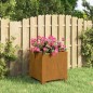 vidaXL Jardinera con patas acero corten oxidado 32x30x33 cm vidaXL Jardinera con patas acero corten oxidado 32x30x33 cm