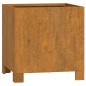 vidaXL Jardinera con patas acero corten oxidado 32x30x33 cm vidaXL Jardinera con patas acero corten oxidado 32x30x33 cm