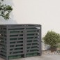 vidaXL Extensión para cobertizo de cubos de basura madera de pino gris vidaXL Extensión para cobertizo de cubos de basura madera de pino gris