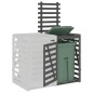 vidaXL Extensión para cobertizo de cubos de basura madera de pino gris vidaXL Extensión para cobertizo de cubos de basura madera de pino gris