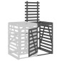 vidaXL Extensión para cobertizo de cubos de basura madera de pino gris vidaXL Extensión para cobertizo de cubos de basura madera de pino gris