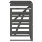 vidaXL Extensión para cobertizo de cubos de basura madera de pino gris vidaXL Extensión para cobertizo de cubos de basura madera de pino gris