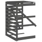 vidaXL Extensión para cobertizo de cubos de basura madera de pino gris vidaXL Extensión para cobertizo de cubos de basura madera de pino gris