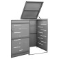 vidaXL Cobertizo para un contenedor basura acero 69x77,5x112,5 cm vidaXL Cobertizo para un contenedor basura acero 69x77,5x112,5 cm