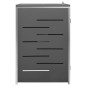 vidaXL Cobertizo para un contenedor basura acero 69x77,5x112,5 cm vidaXL Cobertizo para un contenedor basura acero 69x77,5x112,5 cm