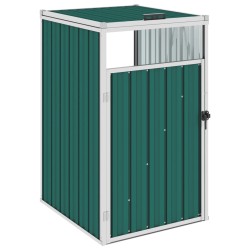 vidaXL Cobertizo para contenedor de basura acero 72x81x121 cm